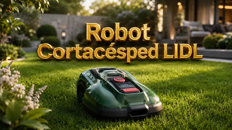 robot cortacésped lidl
